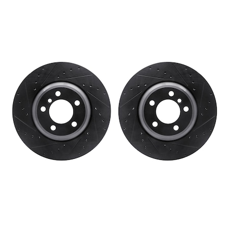 Rotors-Drilled And Slotted-Black, Zinc Plated Black, Zinc Coated, 8002-31042